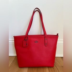 Coach Zip Top Tote